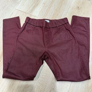 BEVY FLOG Womens Maroon Pull-On Chino Pants